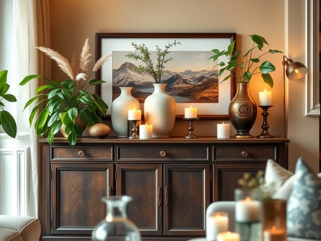 Co postawić na komodzie w salonie, by łączyć styl, harmonię i funkcjonalność dekoracji