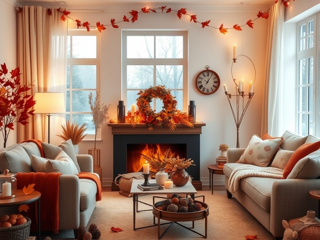 Dekoracje sezonowe do domu: jak tworzyć klimat i unikać nadmiaru w aranżacji wnętrz