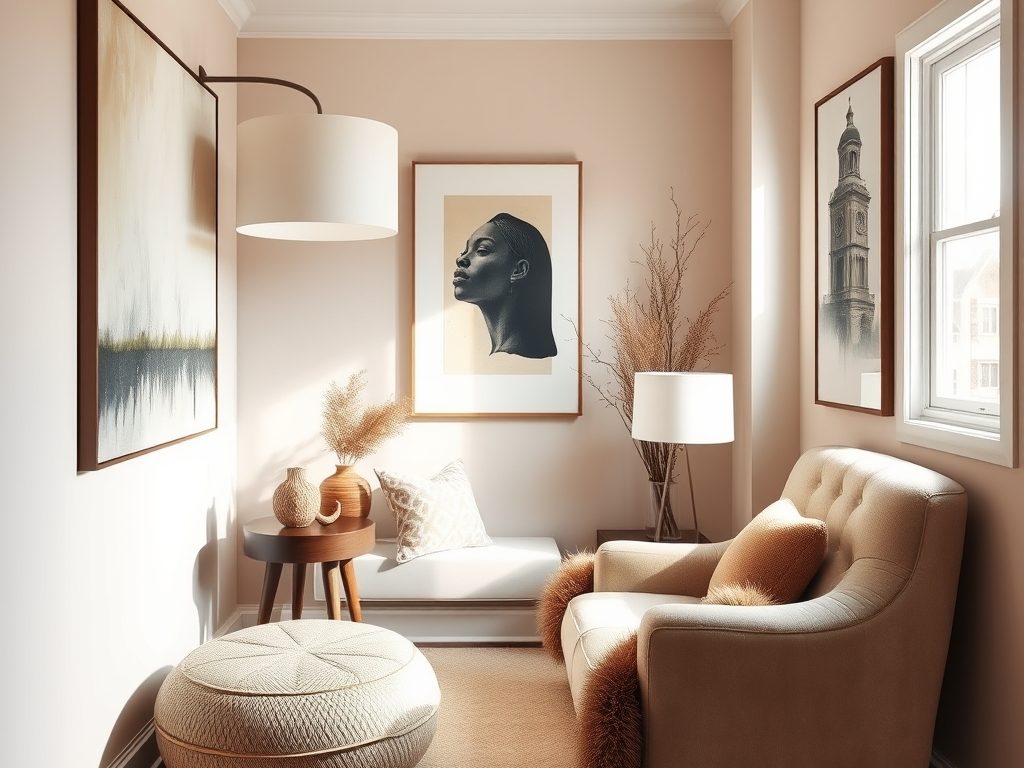 Duże dekoracje w małym mieszkaniu: kiedy wzbogacają przestrzeń, a kiedy ją przytłaczają